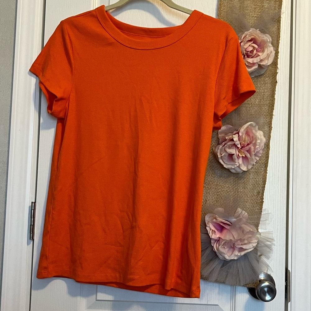 Sonoma Women's Bright Orange Short Sleeve Tee